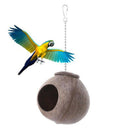 Natural Coconut Shell Bird Nest House Hut For Pet Parrot Budgies Parakeet C B5P6