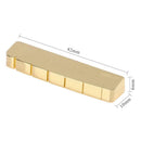 42mm Slotted Brass Metal String Nut for 6-String LP Electric Bass Guitar