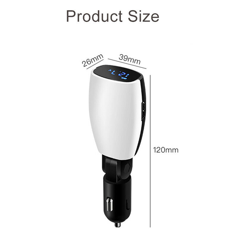 Dual Port 3.1A SPB Car Cigarette Adapter Charger Lighter Digital LEDVoltmeterSP