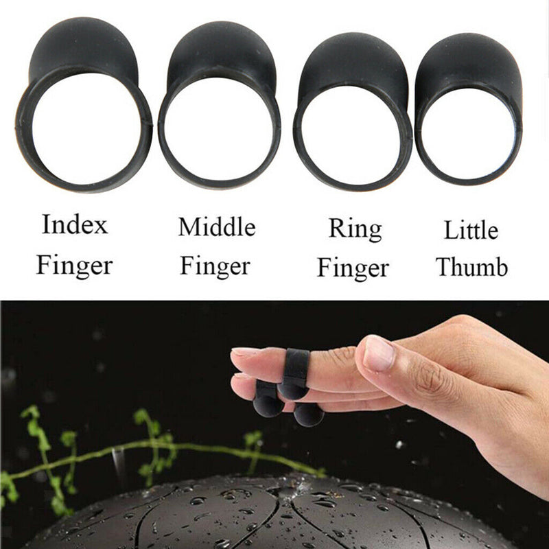 12pcs Steel Tongue Drum Handpan Drum Black Finger Sleeves Cover Finger Picks