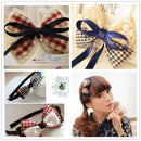 15pcs 25mm Wide Plaid Printed Polyester Ribbons for DIY Hairbow Party Decor