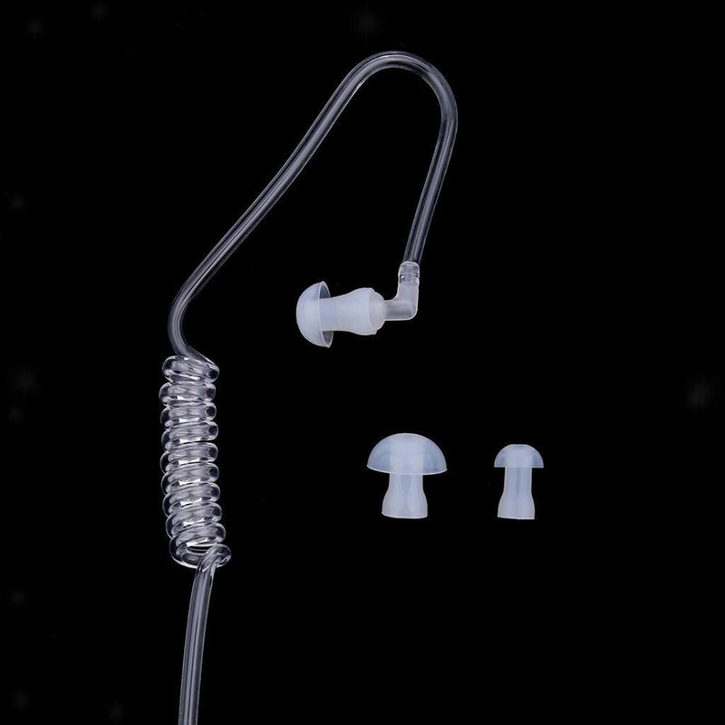 3.5mm Mono Acoustic Tube Earpiece Headset Earbud for Security Guard System