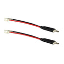 2x H1 LED Headlight Wiring Harness Male Plug Single Diode Converter Cables