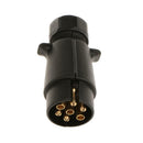 7 Way Round Trailer Plug Light Adapter for RV Connector Boat RV