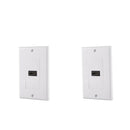 2pcs HDMI Distribution & Organization Wall Plates, Single Gang HDMI 4K