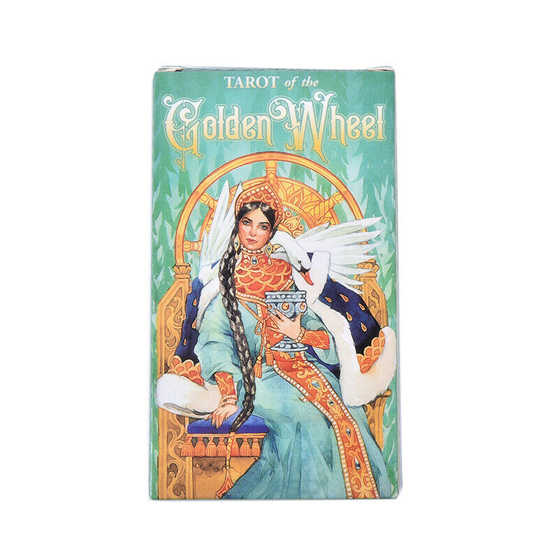 Tarot of the Golden Wheel 78 Cards Deck English Table Deck Board Game Party  Hn