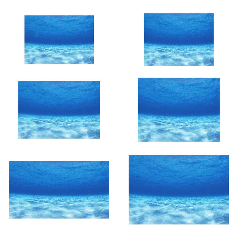 Aquarium Background Poster   Tank Backdrop Adhesive Underwater Decor 61x30cm