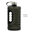 2x Water Bottle Leak-Proof Jug Outdoor Travel Hiking Sports 73 oz Blue Black