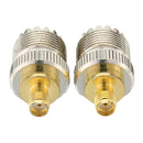 2x Antenna Adapter S021A SMA-F to UHF-F SO239 For BAOFENG UV-5R PX-777 PX-888