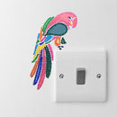 DIY Bird Diamond Painting Luminous Switch Stickers Bedroom Wall Decals A