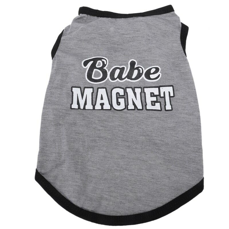 Fashion Dog Cat Pet Puppy T-Shirt Pet Clothes Shirt Dog Coat Costume Dress  D9Y5