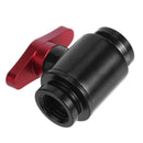 G1/4 Vent Valve Aluminum Handle Double Inner Teeth Waterway Control(Red)