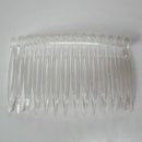 20 x Transparent color Plastic Hair Clips Side Combs Pin Barrettes 70X40mm N4E5