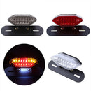 Universal Motorcycle Bike LED Stop Brake License Plate Rear Tail Light Smoke   Z