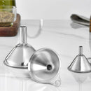Food Grade Stainless Steel Kitchen Mini Funnels for Transferring Fluid, Liquid,