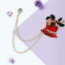Fashion Brooch Rhinestone Bells Snowman Badges Jacket Xmas Gift (Style 1) A