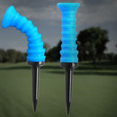 Pretty 5x Plastic Castle Golf Tees Soft Rubber Ball Screw Flexible Golf Tee New