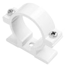 32mm Dia Wall Mounted Aluminium Pipe Clip Clamp Fastener 5pcs U2I1
