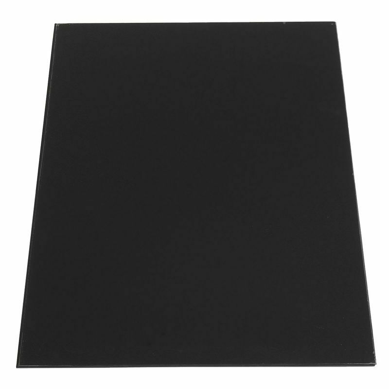 Guitar Bass Pickguard Sheet Scratch Plate Blank Material 1 Ply Black 43 x 2