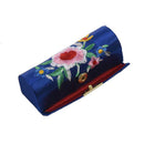 Lady Floral Embroidery Mirror Lipgloss Lip Stick Case Jewelry Lipstick Box