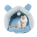 Pet Winter Warm Nest Pet Cat Dog Puppy Kennel Bed Sofa Sleeping Bag Blue