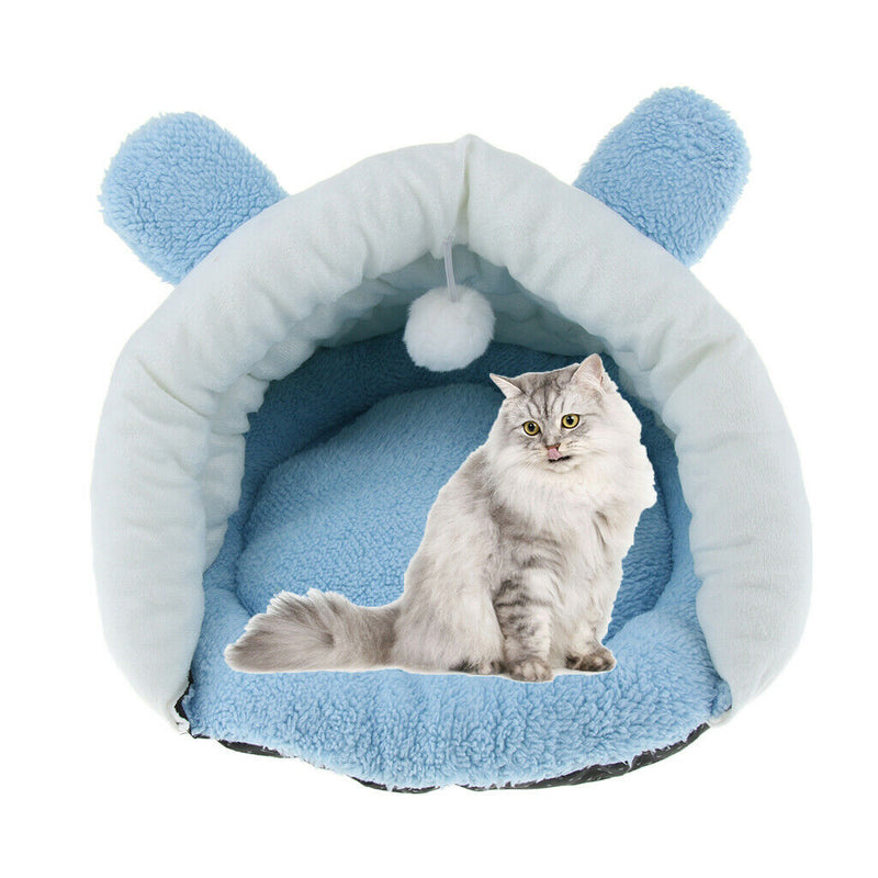 Pet Winter Warm Nest Pet Cat Dog Puppy Kennel Bed Sofa Sleeping Bag Blue