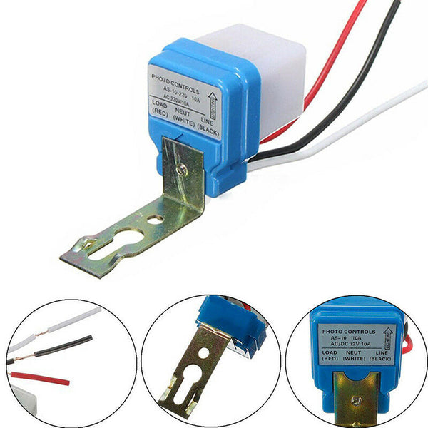 Automatic Auto Night On Day Off Street Light Switch Photo Control Sensor12V10A3C
