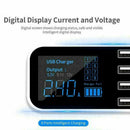 1Pc 8 Port Quick USB Charger 3.0 with LED Display Car Mobile USB Phone Char A2J1