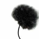 Black Fur Windscreen Windshield Wind Muff For Lapel Mic Microphone Lavalier I5Y0