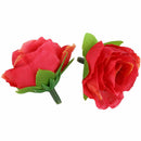 50 pcs 3cm artificial silk roses heads wedding flower decoration, red A1S5