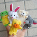 10x Cartoon Biological Animal Finger Puppet Plush Toys Child Baby Favor Dol