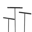 3x Earring T Shape Stand, Black Metal Earring Display T Bar Earring Holder 02