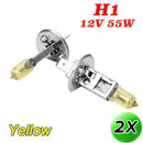 2X 12V 55W 3000K H1 Yellow Halogen Headlight Fog Lamp Bulb foruto-Car.AU W3W4