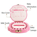 Baby Tooth Box Wooden Milk Teeth Organizer Storage Boys Girls Save Souvenir