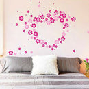 Set Kids Bedroom Home Self Adhesive Nursery Flowers Pattern Wall Stickers