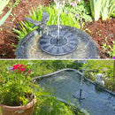 Solar Fountain Pump Floating Bird Bath Water Panel Home Garden Pond Pool