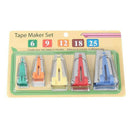5 Size Fabric Bias Tape Maker Tool Sewing Quilting 6mm 9mm 12mm 18mm 25mm Kit