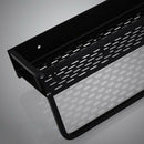 Wall Mounted Black Kitchen Pantry Rack Shelf Cookware Storage Organizer Wit