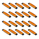 20Pcs Amber 6LED Side Marker Indicator Lamp Trailer Vehicle 24V Yellow