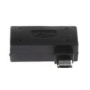 90 degree Right Angle Micro USB 2.0 OTG Host Adapter with USB Power