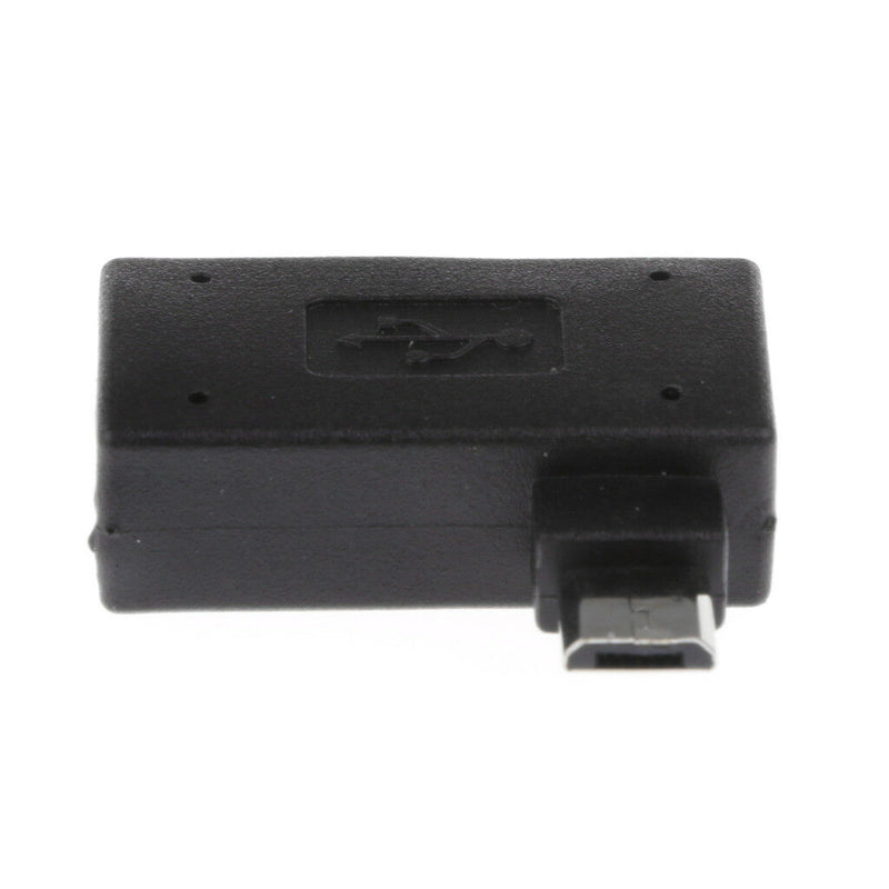 90 degree Right Angle Micro USB 2.0 OTG Host Adapter with USB Power