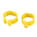 100Pcs 001-100 Numbered Leg Bands 18mm Rings for Clip On Poultry Hens Chick