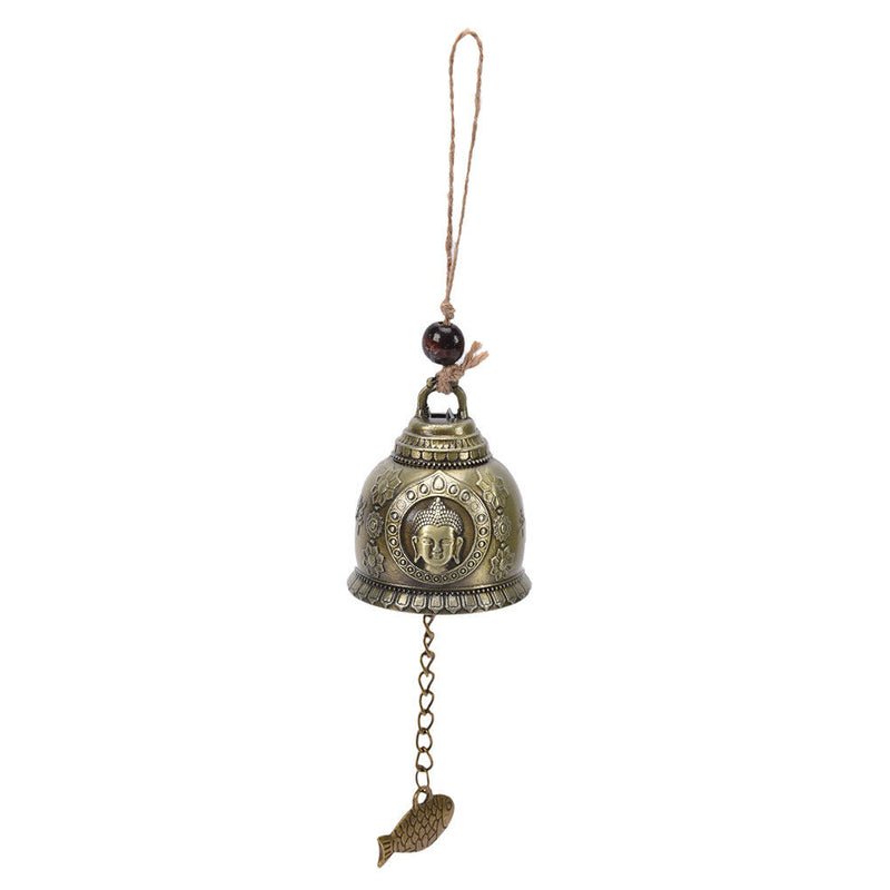 Buddha Statue Pattern Bell Blessing Feng Shui Wind Chime For Good Luck Fortun OZ