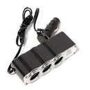 3Way Cigarette Lighter Socket Splitter Power Adapter Dual USB Car Charger DJQ