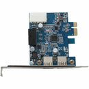 2-Port USB 3.0 PCI-E Express Card HUB Adapter Card Internal 20Pin 4Pin