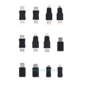 12pcs OTG 5 pin F/M mini Changer Adapter Converter USB Male to Female Micro USB