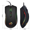 Hxsj 3200Dpi 7 Buttons 7 Colors Led Optical Usb Wired Mouse Gamer Mice Comp