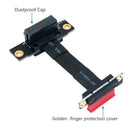 PCI Express 36PIN 1X Flexible Cable Dual Vertical 90 Degree Extension Cable