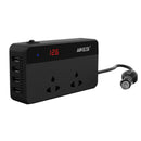 200W Car Inverter Dc 12V To Ac 220V Automatic Power Inverter with 4 Usb Por
