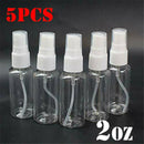 5Pcs 60ml Travel Transparent Plastic Cosmetics Sprayer Empty Spray Bottles Set